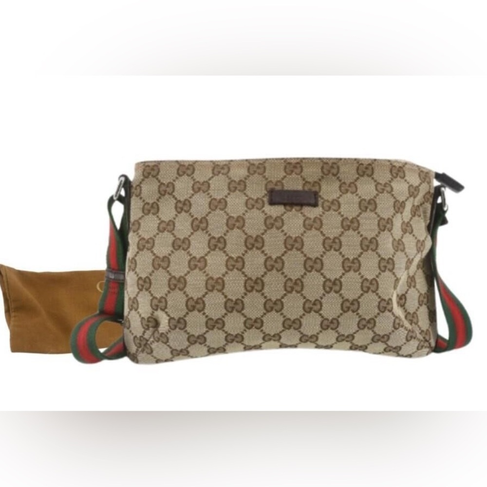 Gucci GG Sherry Canvas Monogram Crossbody Bag